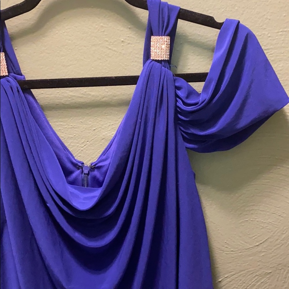 Blue cocktail dress